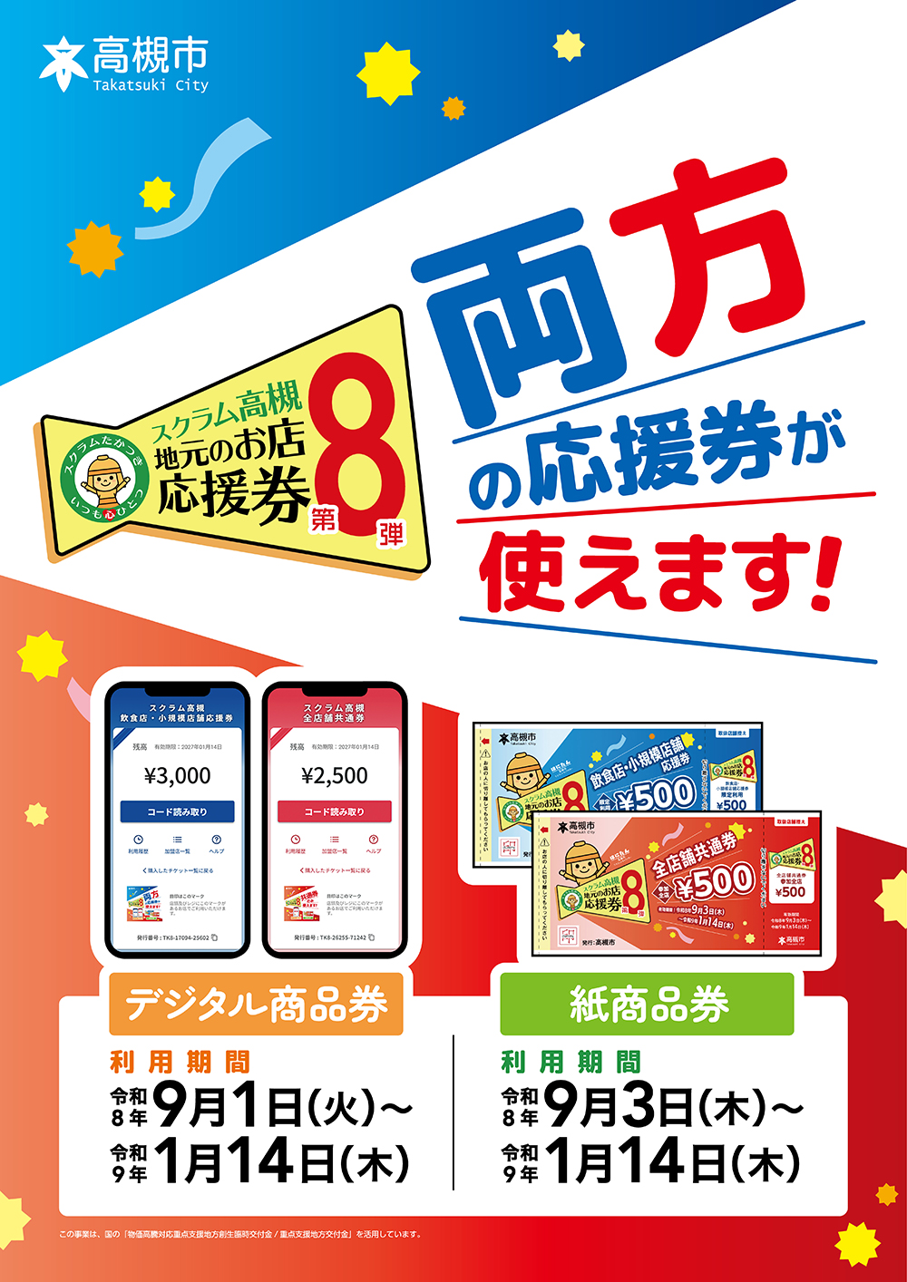 スクラム高槻地元のお店応援券